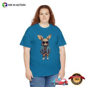 cute rabbit in Hood Unisex T shirt 3