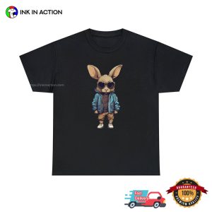 cute rabbit in Hood Unisex T shirt