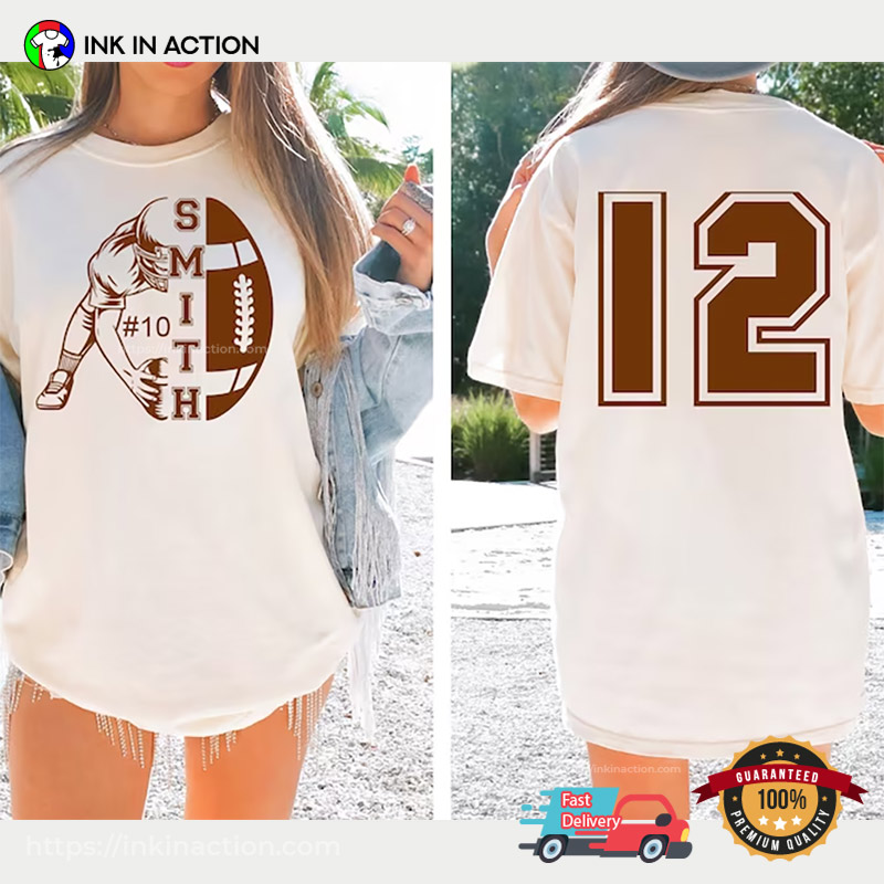Football Mom Shirt / Personalized Football Mom Shirt / Jersey -  in  2023