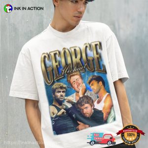 george michael 80s Retro Graphic T Shirt 2
