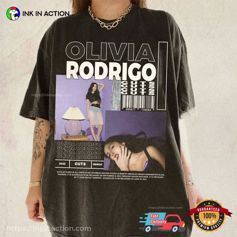 Olivia Rodrigo Guts Shirt Merch Tour 2024 Unisex Classic