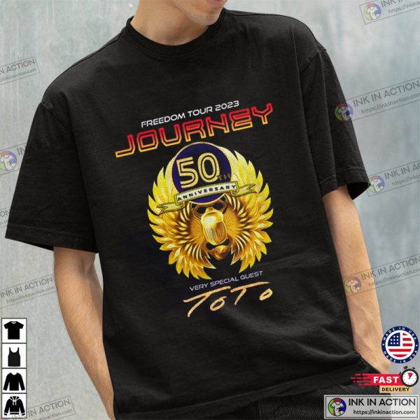 Journey Freedom Tour 2023, Journey Band Trending T-shirt