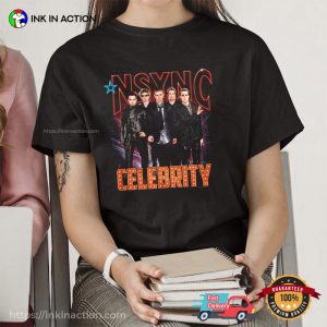 nSYNC celebrity Black Adult T Shirt 2