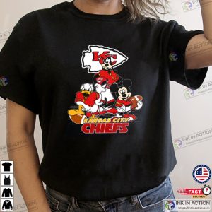 nfl kansas city chiefs mickey mouse football T Shirt 3