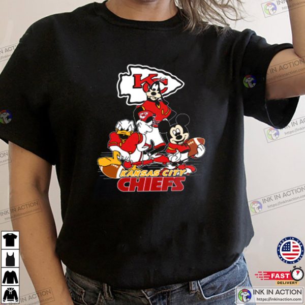 NFL Kansas City Chiefs, Mickey Mouse Football T-Shirt