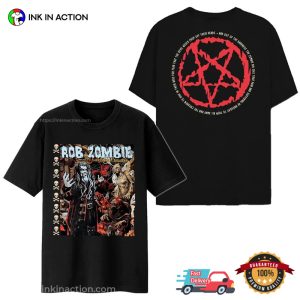 Rob Zombie Concert Double Side Shirt