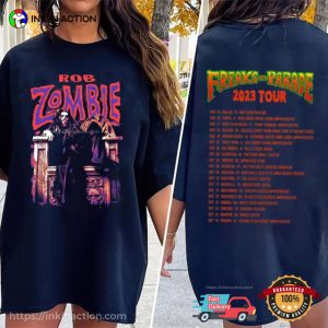 rob zombie concert, freaks on parade tour 2023 Shirt 1