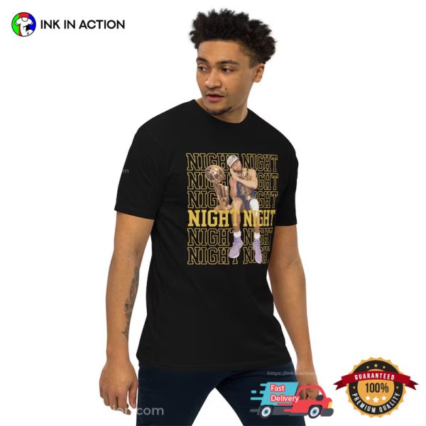 Steph Curry Basketball, Night Night Heavyweight T-Shirt