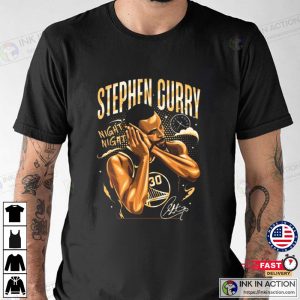 steph curry night night steph curry basketball T shirt 3