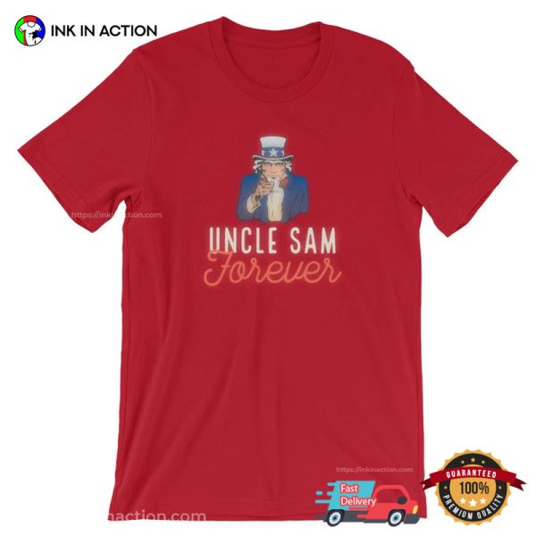 Uncle Sam Forever Cool USA Best Souvenir Short-Sleeve Tee