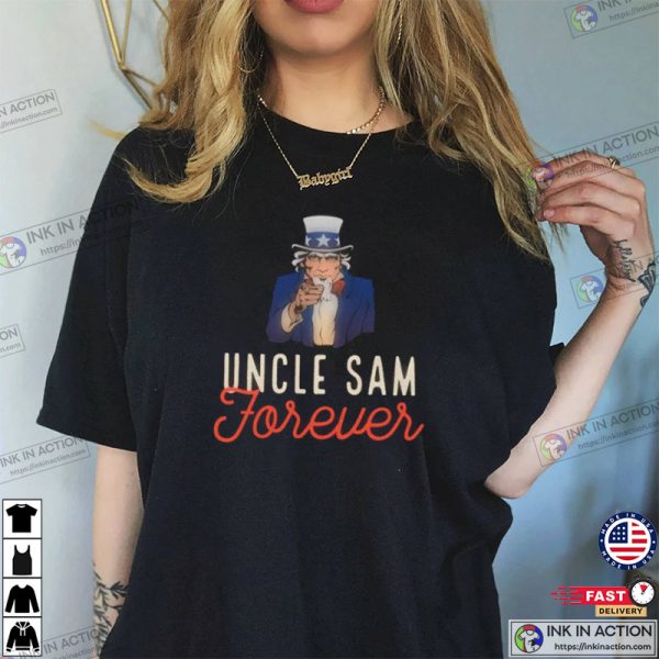 Uncle Sam Forever Cool USA Best Souvenir Short-Sleeve Tee