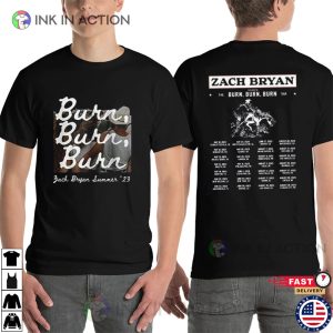 Zach Bryan Burn Burn Burn Tour 2 Sides T-shirt