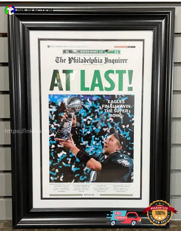 2018 Super Bowl Champions Philadelphia Eagles Poster