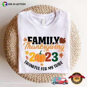 2023 thanksgiving Funny Fall Family Comfort Colors Tee 1