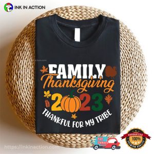 2023 thanksgiving Funny Fall Family Comfort Colors Tee 2