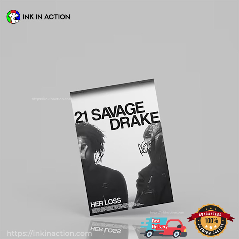 Drake & 21 Savage 'Her Loss' Premium Album Music Poster