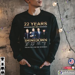 22 Years Anniversary Signature Shinedown Shirt