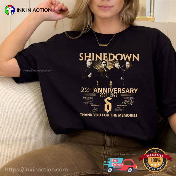 22nd Anniversary Signature Shinedown Shirt, Fan’s Gift