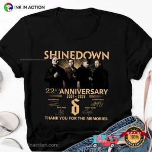 22nd Anniversary Signature shinedown shirt, Fan's Gift 3