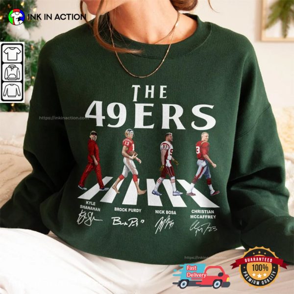 49ers Walking Abbey Road Signatures Football Shirt