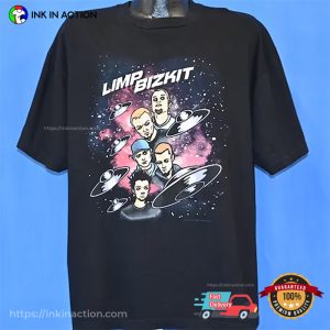 90s Limp Bizkit UFO Space Metal Rock T-shirt