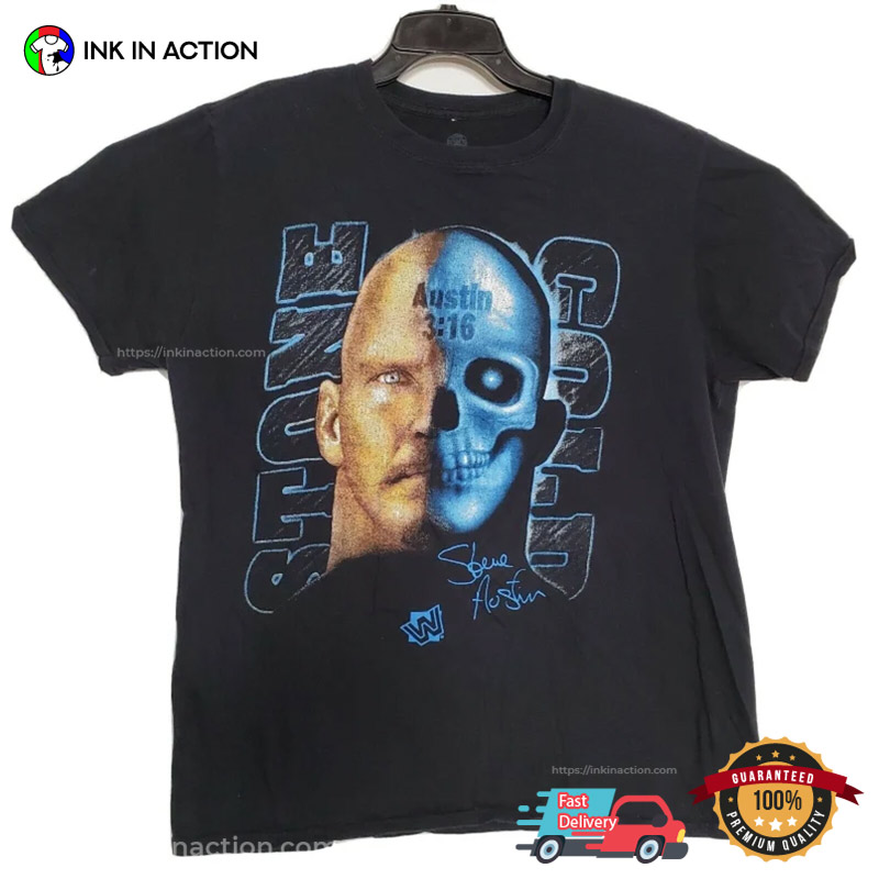 Vintage WWF Stone Cold Steve Austin 3:16 AOP All Over Print T-Shirt Men’s  4XL