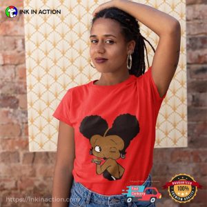 african american betty boop Winking Classic and Iconic TShirt, betty boop merchandise