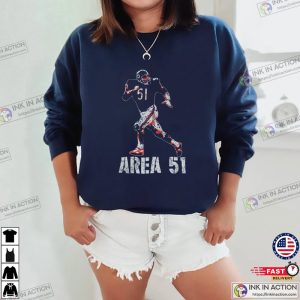 AREA 51 Dick Butkus Chicago Bears Retro T-Shirt
