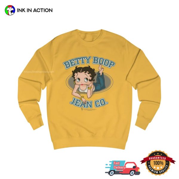 Betty Boop Jean Co Cartoon Graphic Shirt, Betty Boop Gifts