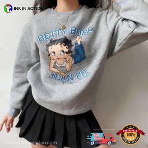 Betty Boop Jean Co Cartoon Graphic Shirt, Betty Boop Gifts