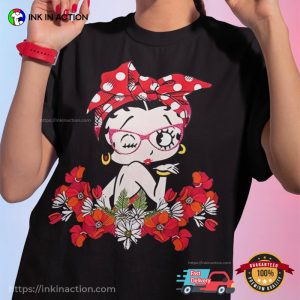 Betty Boop Flower T Shirt, betty boop merchandise 2