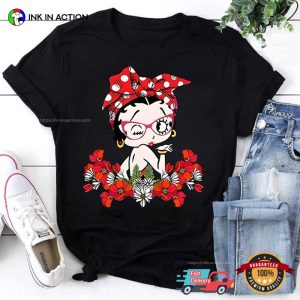Betty Boop Flower T Shirt, betty boop merchandise 3