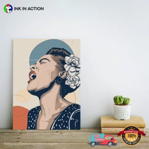 Billie Holiday Portrait Art Poster