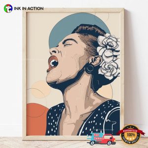 Billie Holiday Portrait Art Poster 3