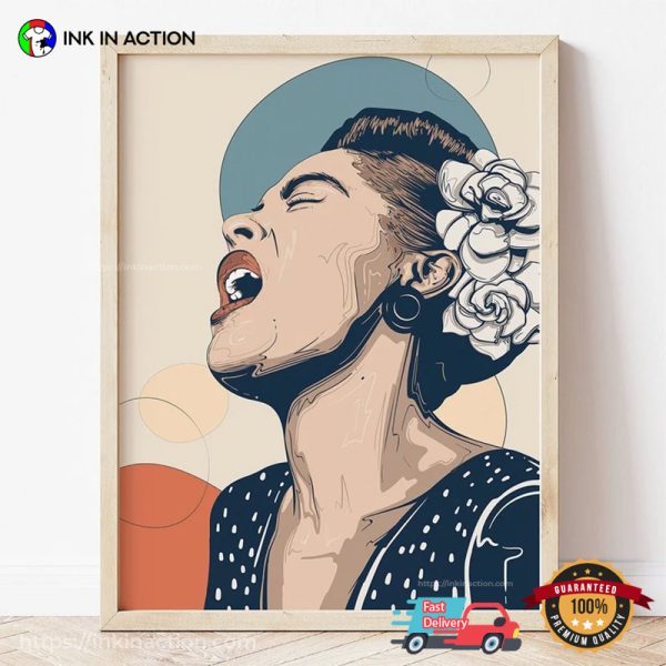 Billie Holiday Portrait Art Poster