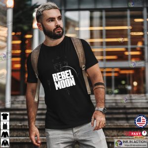 Black Ringer Rebel Moon Movie T-shirt