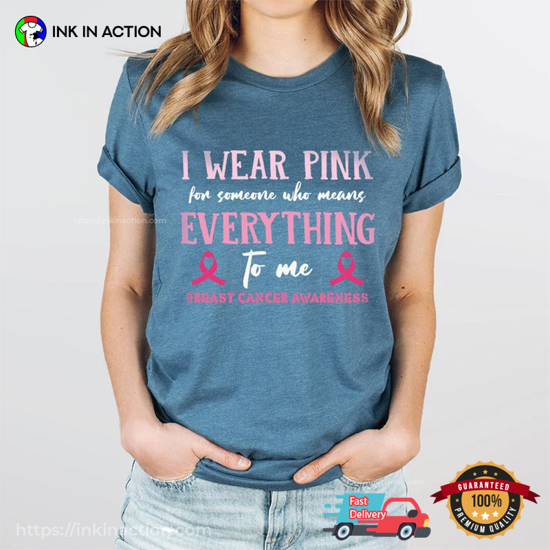 Together We Fight American Football Breast Cancer T-Shirt - Anynee