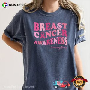 Custom Breast Cancer Awareness Pink Ribbon Comfort Colors Shirt