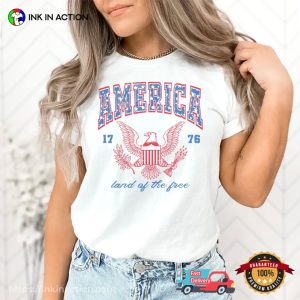Comfort Colors USA 1776 Land Of The Free republican shirt