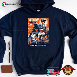 Chicago Football Windy City Retro 90s Wall Art Graphic Shirt