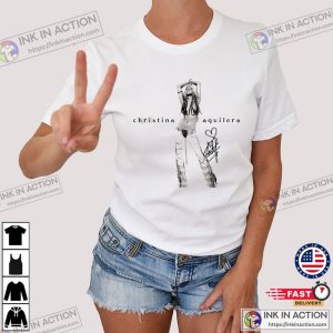 Christina Aguilera Sexy Retro 90s Style Signature Shirt