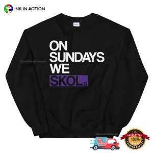 Comfort Colors On Sundays We SKOL minnesota vikings shirt