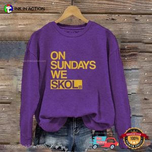 Comfort Colors On Sundays We SKOL minnesota vikings shirt