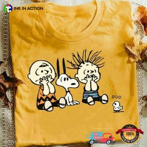 Charlie Brown Snoopy Scary Boo Halloween Shirt