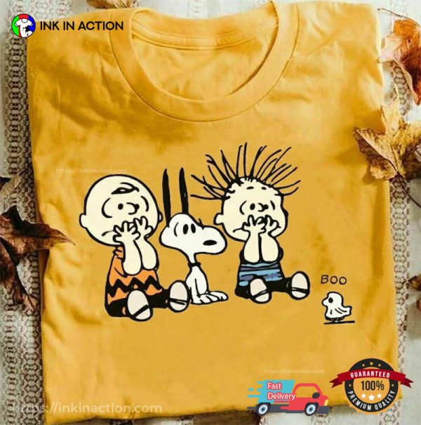 Charlie Brown Snoopy Scary Boo Halloween Shirt