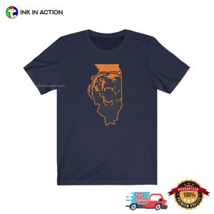 Chicago Map nfl chicago bears Shirt 2