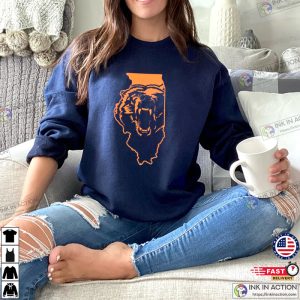 Chicago Map NFL Chicago Bears Shirt