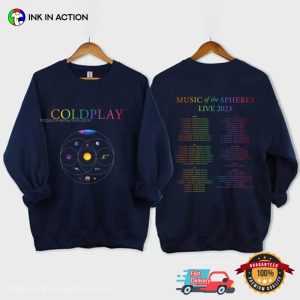 Coldplay Band 2023 Concert T-Shirt - Ink In Action