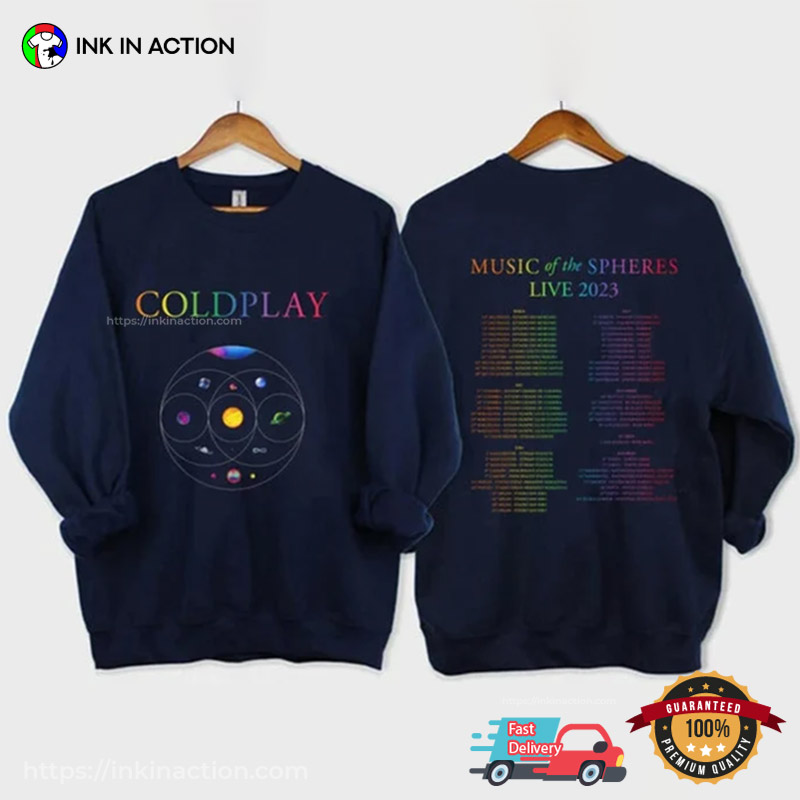 Coldplay World Tour 2023 Shirt - Ink In Action