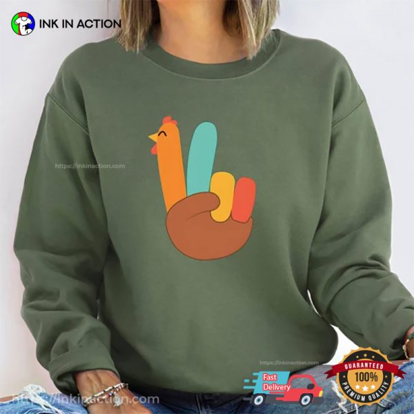Comfort Colors Happy Turkey Funny Thanksgiving Tee Shirts